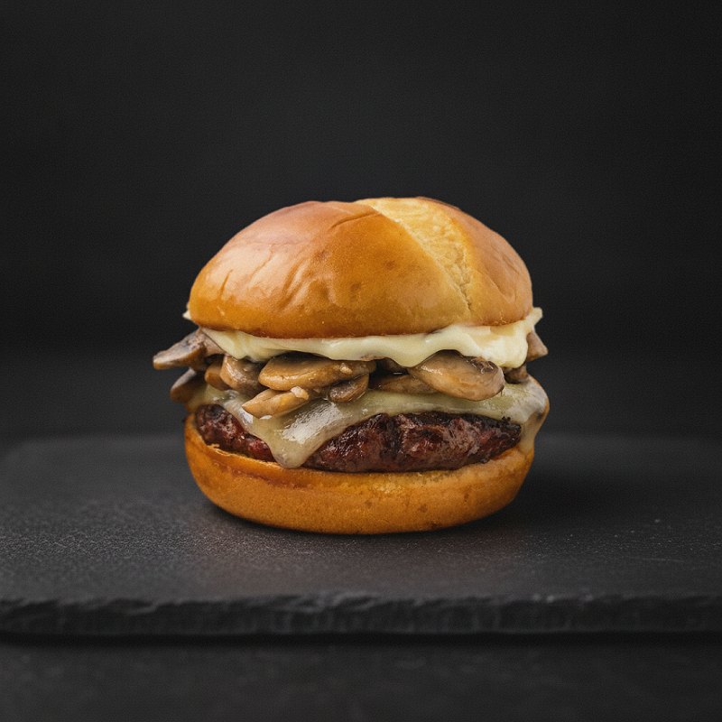 Mushroom Swiss Burger – Burgers | Digit Dine
